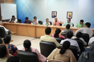 बैठक में आप राष्ट्रीय संगठन महामंत्री डॉ संदीप पाठक, 