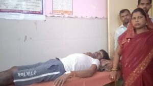 भट्टी से पाइप निकलने से सिलेंडर में लगी आग