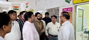 राष्ट्रीय स्वास्थ्य मिशन की टीम ने किया सी एच सी संडीला का निरीक्षण। 