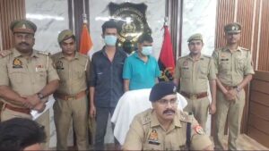 एटीएम मशीन में से रुपए चोरी करने वाले दो शातिर गिरफ्तार।