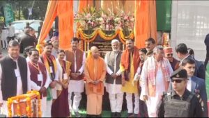 जनपद बांदा पहुंचे सूबे के मुख्यमंत्री योगी आदित्यनाथ