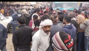 जगनेर मार्ग पर हुआ सड़क हादसा