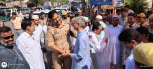 बांदा के जामा मस्जिद मे शांतिपूर्ण माहौल में अदा की गई ईद की नमाज़,