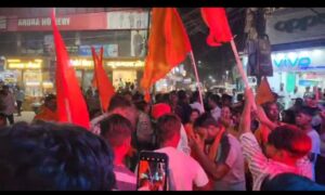 विश्व हिन्दू परिषद द्वारा रामोत्सव पर निकाली गई विशाल शोभायात्रा 