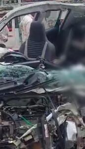 सड़क हादसे में तीन युवकों की दर्दनाक मौत, दो घायल