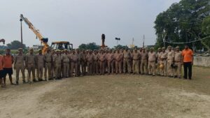 शांतिपूर्ण ढंग से संपन्न हुआ मूर्ति विसर्जन का कार्यक्रम।