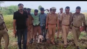 कौशांबी में विवाहिता की गला रेत कर हत्या करने का आरोपी पुलिस मुठभेड़ में गिरफ्तार,