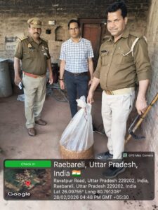 दबिश के दौरान 550 किग्रा० लहन मौके पर नष्ट