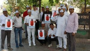 बढ़ती महंगाई एवं एलपीजी गैस सिलेंडर की कीमतों में वृ‌द्धि के विरोध में ज्ञापन*